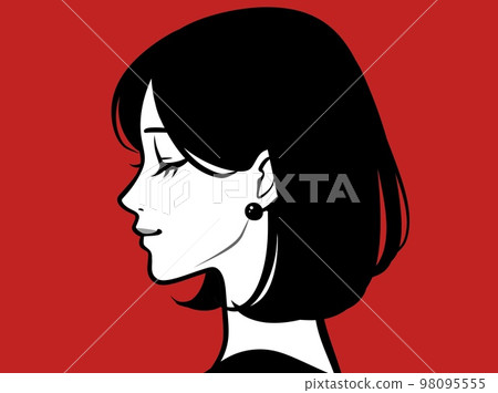 Female illustration material 98095555