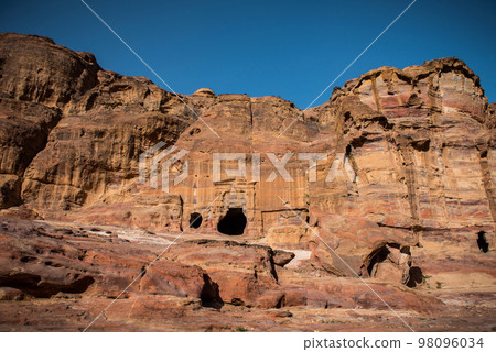 Nabatean tombs in Petra, Jordan Nabatean tombs in Petra, Jordan 98096034