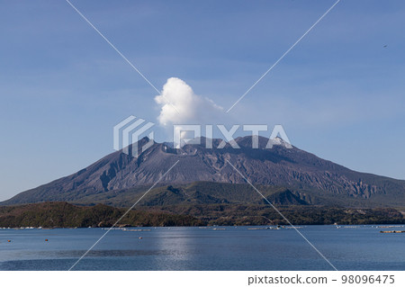 鹿兒島縣垂水市的風景 櫻島 98096475