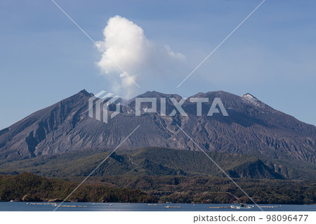 鹿兒島縣垂水市的風景 櫻島 98096477