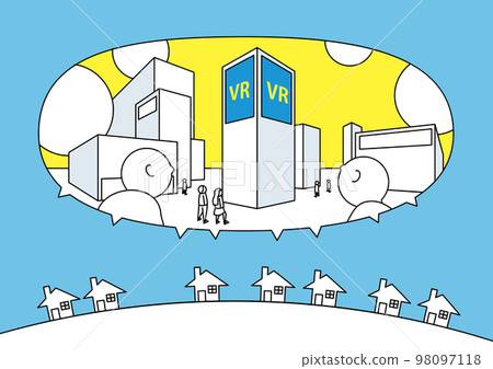 People who visit the city of VR while being far away People who visit the city of VR while being far away 98097118