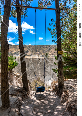 Toachi River Canyon in Ecuador 98097277