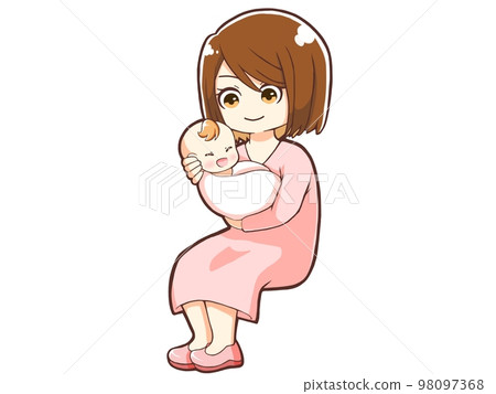 抱著嬰兒的母親 98097368