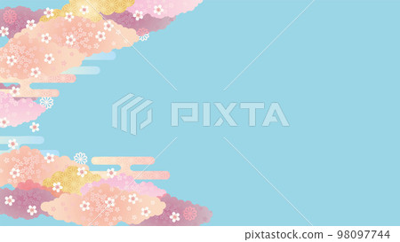 bg material-sakura 3-2 vector 98097744