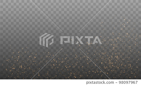 Gold Light. Vector Glitter Particles 98097967