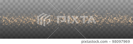 Gold Light. Vector Glitter Particles 98097969
