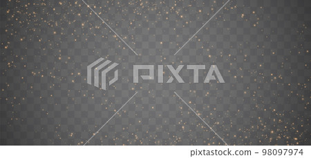 Gold Light. Vector Glitter Particles 98097974