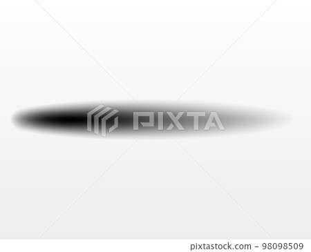 Shadow effect. Realistic blurred edges shadow of isolated template. Oval drop shadow for any vector objects 98098509