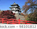 Hirosaki castle in autumn 98101812