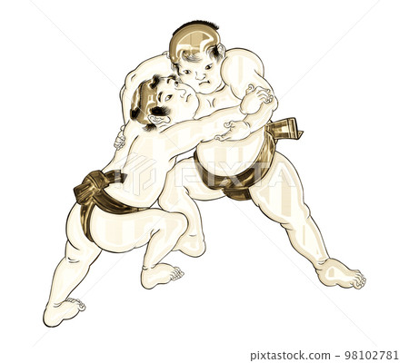 浮世繪相撲選手第 29 部分黃金版 98102781