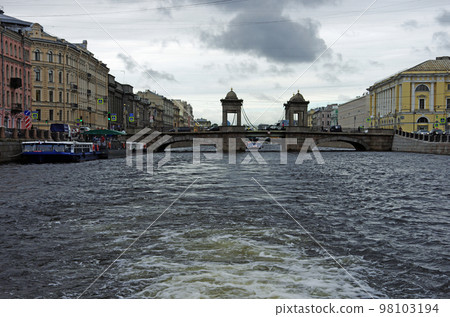 View from a canal cruise ship in St. Petersburg View from a canal cruise ship in St. Petersburg 98103194