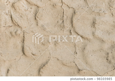 Beige clay wall with abstract pattern sand texture background 98103985