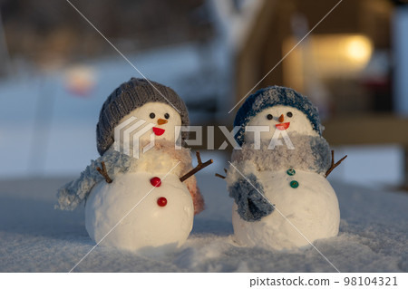 一對雪人 一對雪人 98104321