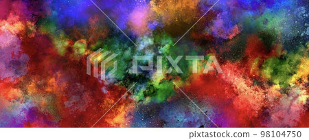 彩虹色抽象背景爆炸漆 98104750