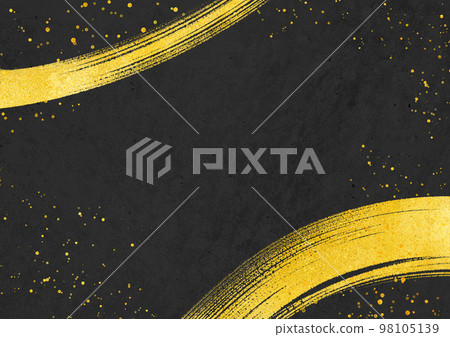 日本材質金色刷框黑色長方形版 98105139