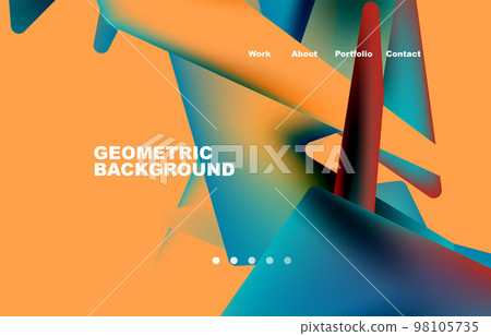 Minimalist vector abstract background design 98105735