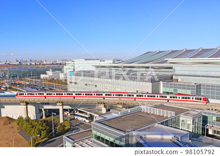 Vehicles running on the Tokyo Monorail 98105792