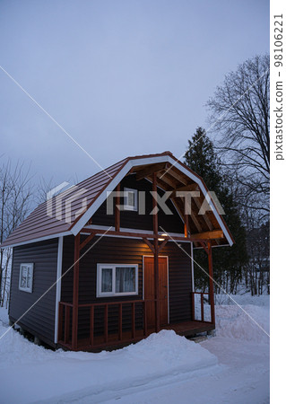 Snow country log house Snow country log house 98106221