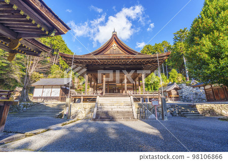 Hiyoshi Taisha Shrine in Autumn, Worship Hall of Higashi Hongu Shrine (Sakamoto, Otsu City, Shiga Prefecture) 98106866