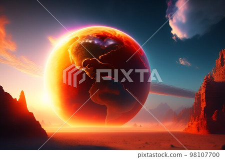 一顆埋在沙漠風化廢墟中的星球 一顆埋在沙漠風化廢墟中的星球 98107700