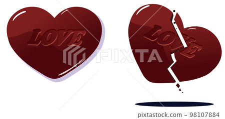 Valentine's Day heart-shaped chocolates 98107884