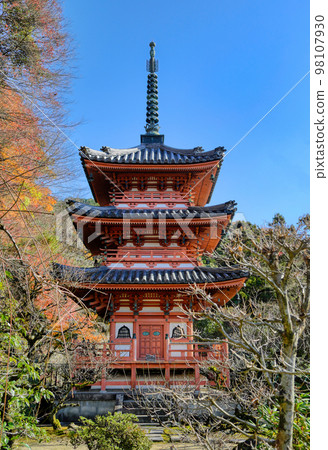 京都三室戶寺三層寶塔 98107930