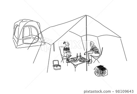 Camping set autumn/winter outline only 98109643