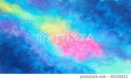 abstract universe galaxy space background magic sky night nebula cosmic cosmos rainbow wallpaper blue color texture art fantasy artwork design illustration watercolor painting hand drawing 98109822
