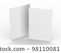 Brochure template empty Brochure mockup set white background 98110081