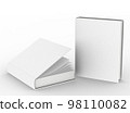 template empty book mockup set white background 98110082