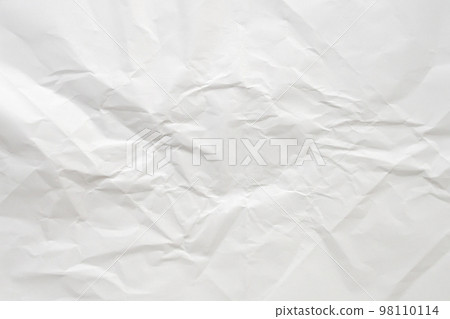 White crumpled and creased paper texture background White crumpled and creased paper texture background 98110114