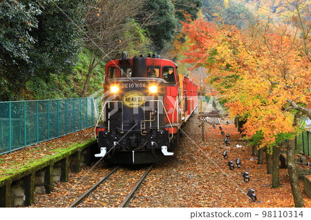 小火車保津峽站 嵯峨野小火車 98110314