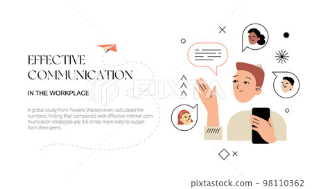 Man Talking With Colleagues Man Talking With Colleagues 98110362