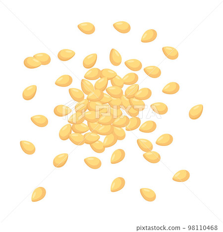 Vector illustration of roasted sesame seeds. 98110468