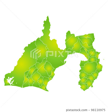 Shizuoka prefecture and municipalities map Shizuoka prefecture and municipalities map 98110975