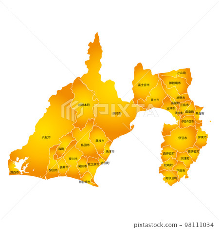 靜岡縣市鎮地圖 靜岡縣市鎮地圖 98111034