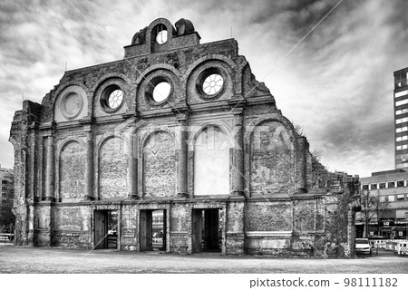 Ruins of Anhalter Bahnhof station in centre of city Berlin in Germany Ruins of Anhalter Bahnhof station in centre of city Berlin in Germany 98111182