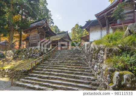 秋天的日吉大社，前往宇佐神社的途徑（滋賀縣大津市坂本） 98111533