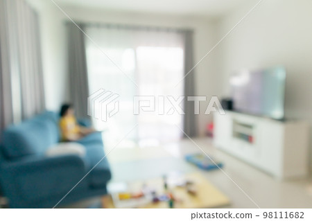 living room interior abstract blurred home background 98111682