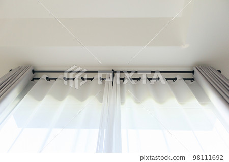 Curtain window interior decoration in living room Curtain window interior decoration in living room 98111692