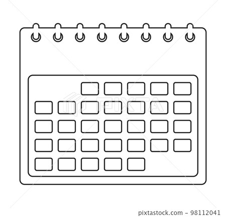 Calendar line Icon. Editable vector EPS. Calendar line Icon. Editable vector EPS. 98112041