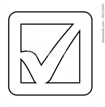 Checkbox line Icon. Editable vector EPS. Checkbox line Icon. Editable vector EPS. 98112042