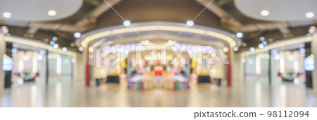 Abstract blur modern shopping mall interior background Abstract blur modern shopping mall interior background 98112094