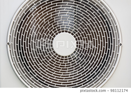 Air condition outdoor unit compressor fan working Air condition outdoor unit compressor fan working 98112174