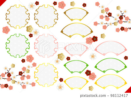 Spring Japanese pattern frame set 98112417