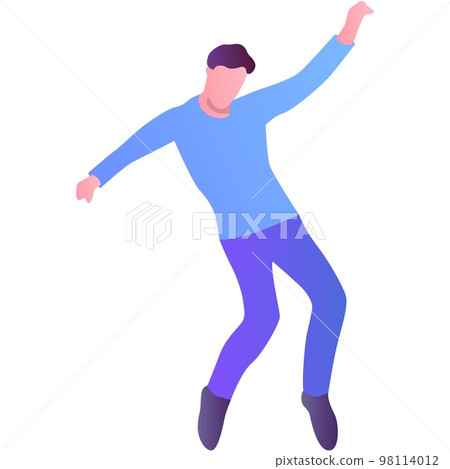 Man dancing party vector happy music people 98114012
