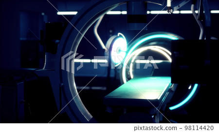 futuristic MRI Magnetic resonance laboratory 98114420