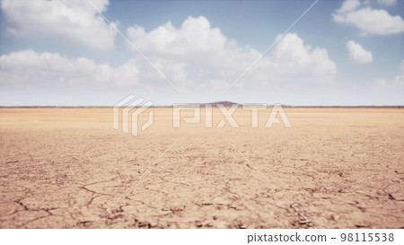 Cracked dry land without water 98115538