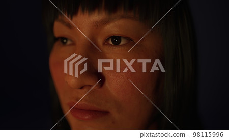 adult Mexican lady portrait in the dark adult Mexican lady portrait in the dark 98115996