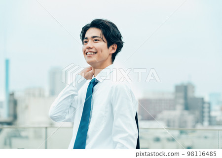 fresh businessman portrait fresh businessman portrait 98116485